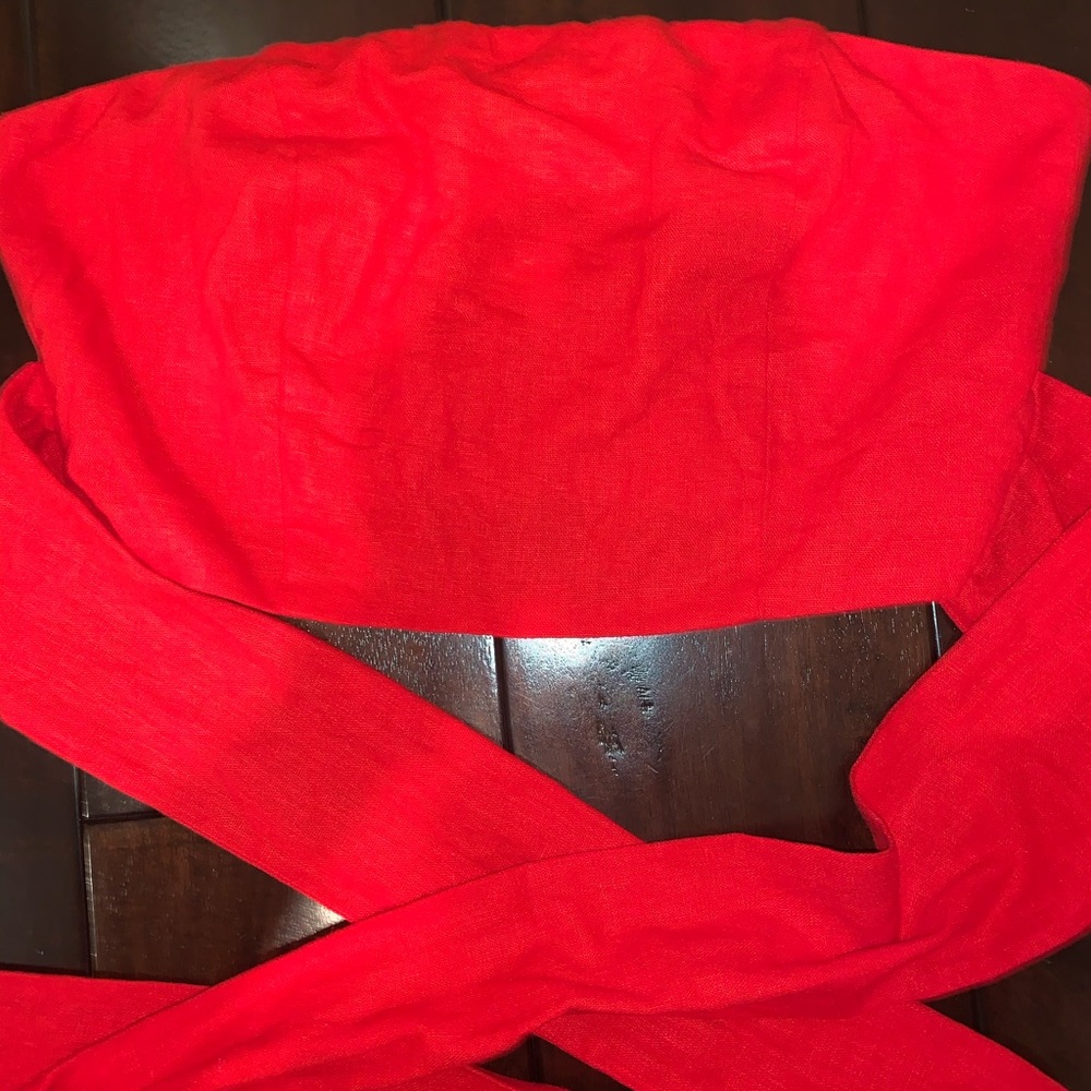 red wrap tube top